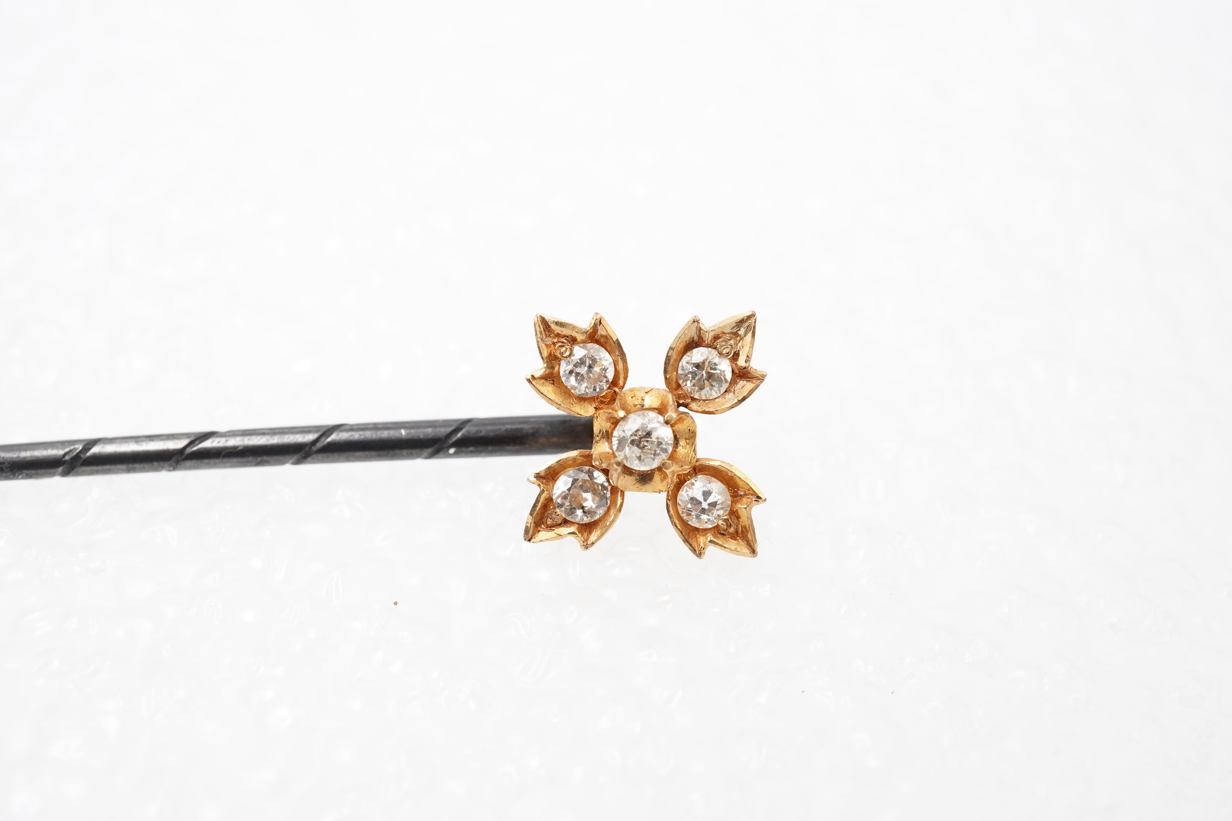 An Edwardian diamond stick pin, early 20th century